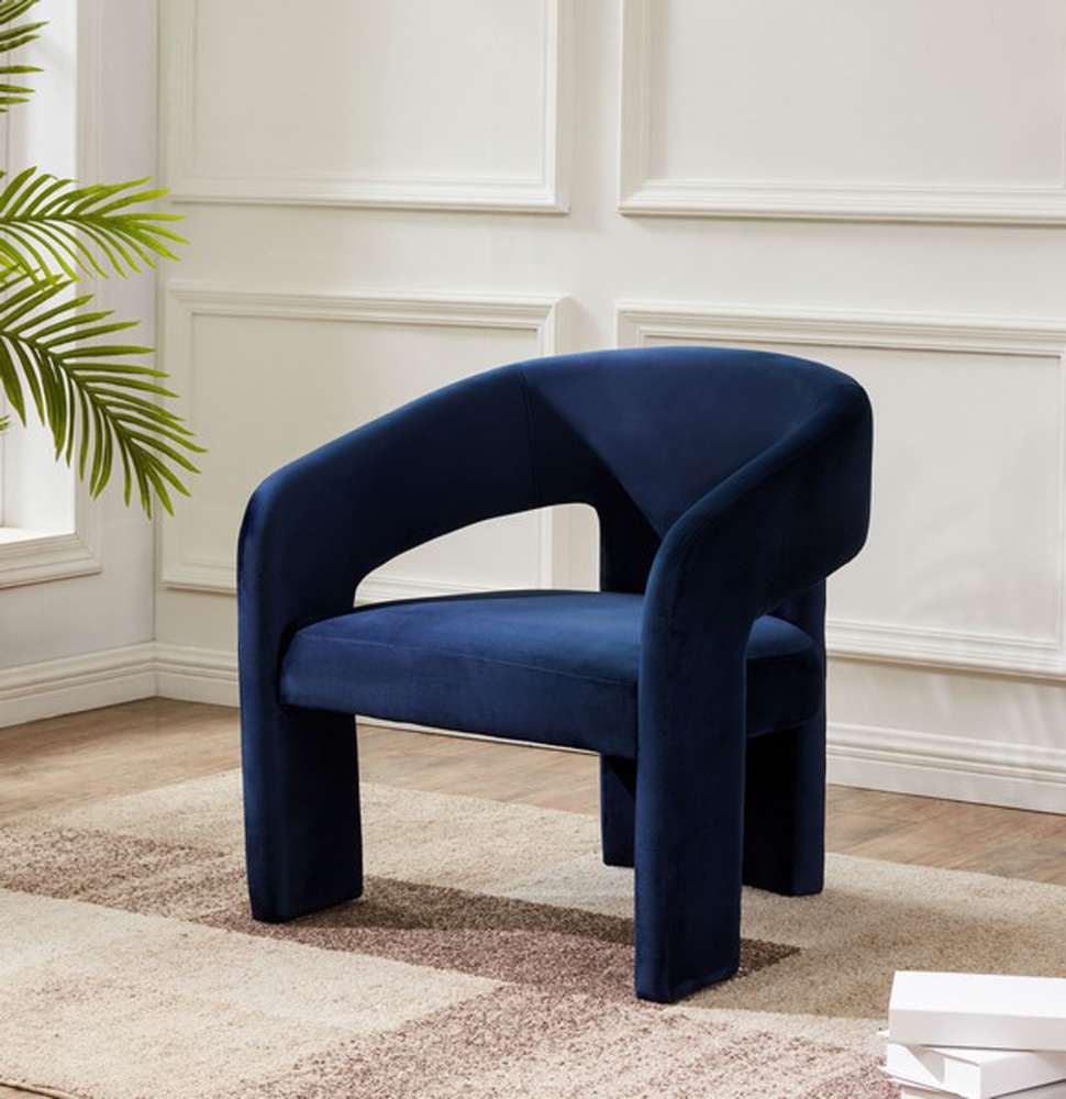 Safavieh - Roseanna Modern Accent Chair - Navy - SFV4780A veiw 2