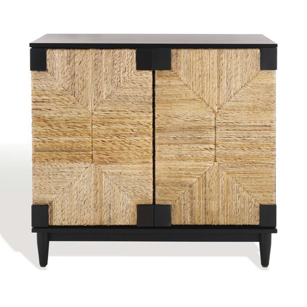 Safavieh - Roseanne Banana Stem Nightstand - Black - Natural - SFV1309A veiw 3