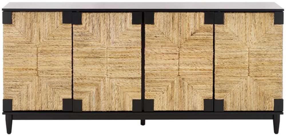 Safavieh - Roseanne Banana Stem Sideboard - Black - Natural - SFV1310A veiw 1