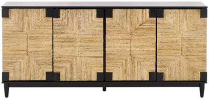 Safavieh - Roseanne Banana Stem Sideboard - Black - Natural - SFV1310A veiw 1