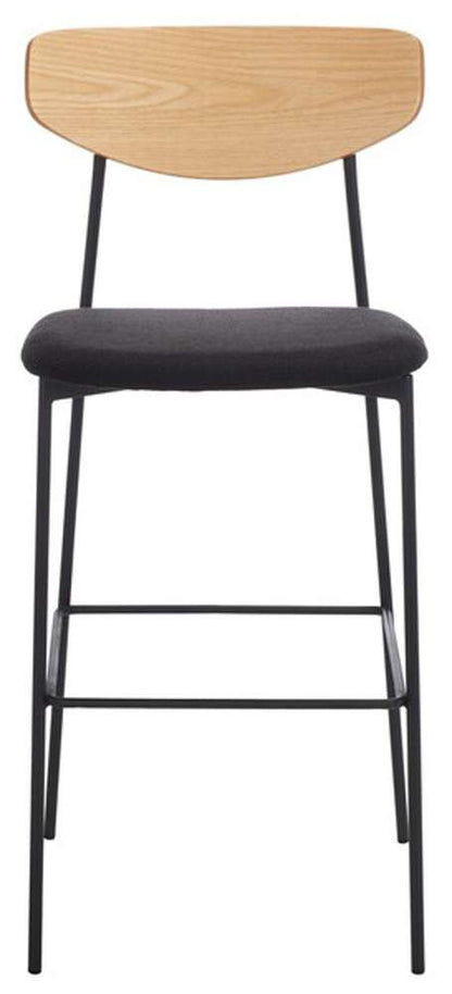 Safavieh - Ryker Barstool - Oak - Black - BST3008C veiw 1