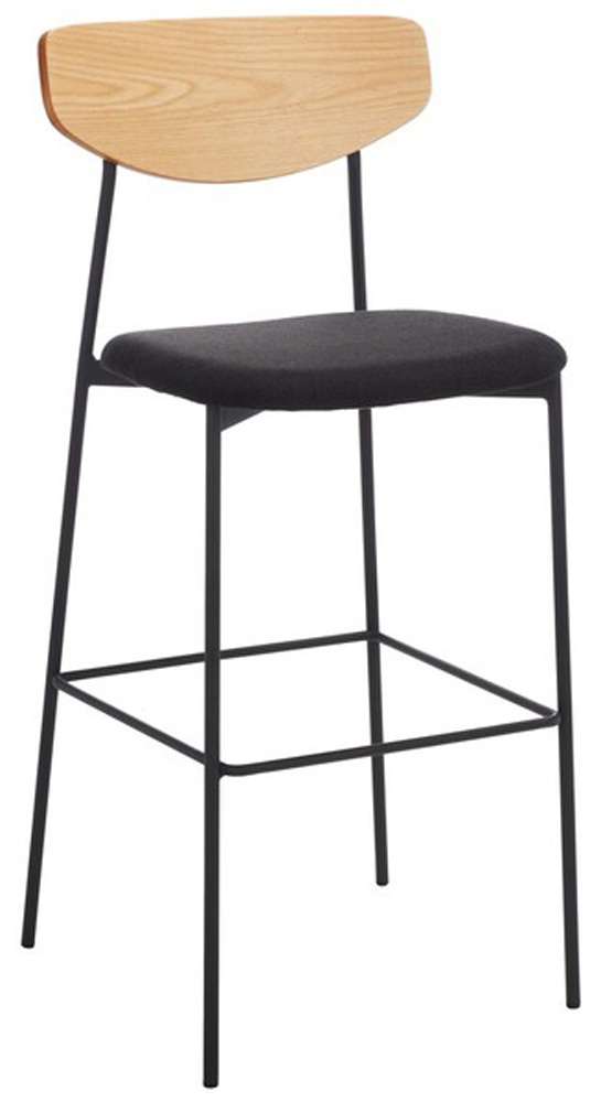 Safavieh - Ryker Barstool - Oak - Black - BST3008C veiw 3