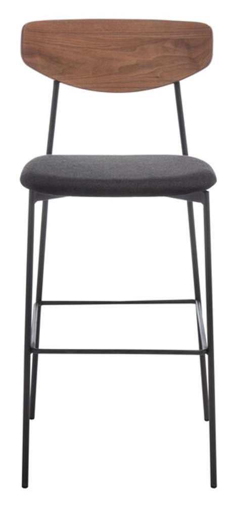 Safavieh - Ryker Barstool - Walnut - Black - BST3008A veiw 1