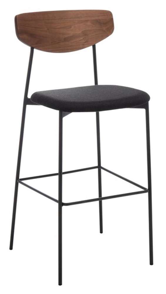 Safavieh - Ryker Barstool - Walnut - Black - BST3008A veiw 3