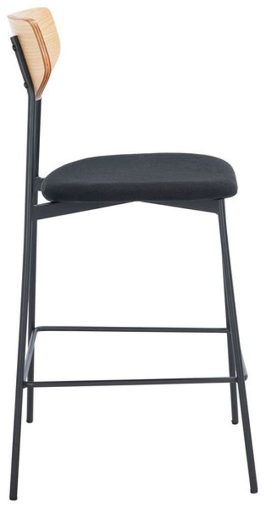 Safavieh - Ryker Counter Stool - Oak - Black - BST3009C veiw 3