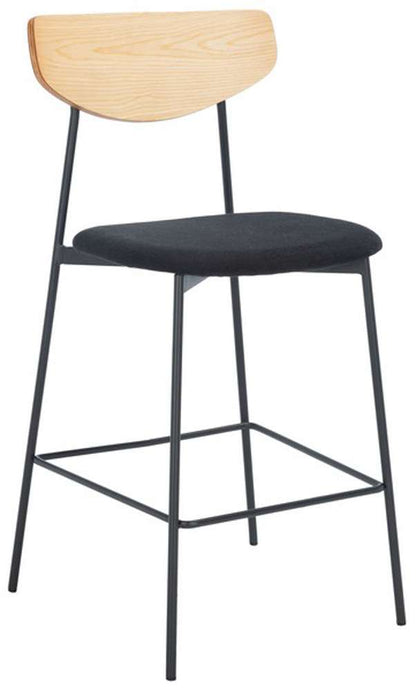 Safavieh - Ryker Counter Stool - Oak - Black - BST3009C veiw 4