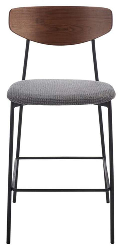 Safavieh - Ryker Counter Stool - Walnut - Grey - BST3009B veiw 1