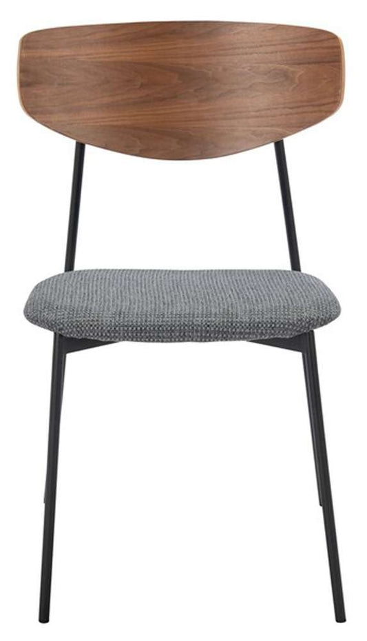 Safavieh - Ryker Dining Chair - Walnut - Grey  (Set of 2) - DCH3007B-SET2 veiw 1