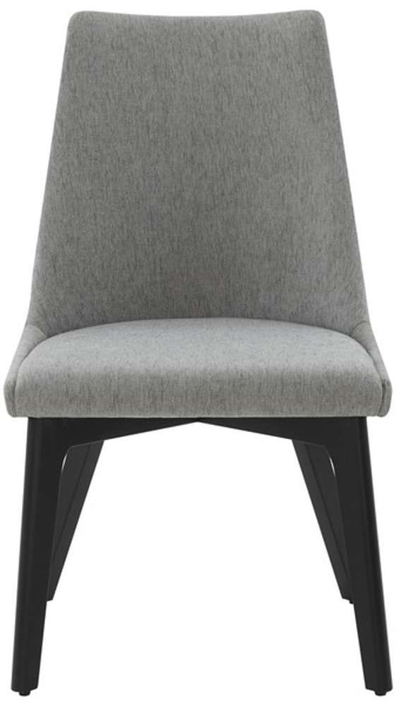Safavieh - Sandralynn Linen Dining Chair - Grey - Black - SFV5059B veiw 1
