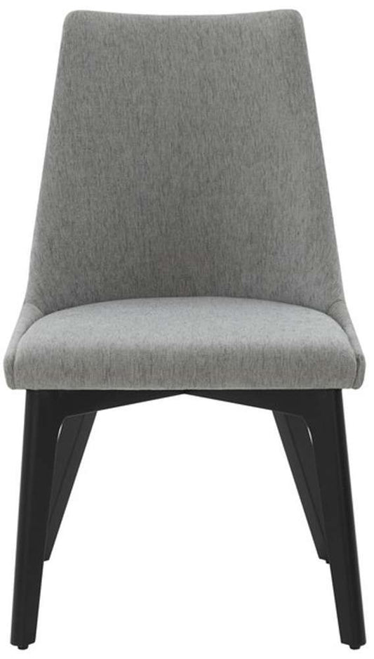 Safavieh - Sandralynn Linen Dining Chair - Grey - Black - SFV5059B veiw 1