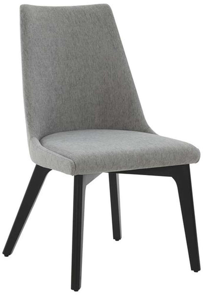 Safavieh - Sandralynn Linen Dining Chair - Grey - Black - SFV5059B veiw 3