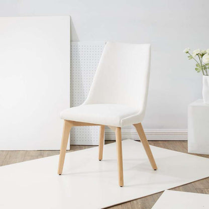 Safavieh - Sandralynn Linen Dining Chair - Ivory - Natural - SFV5059A veiw 2
