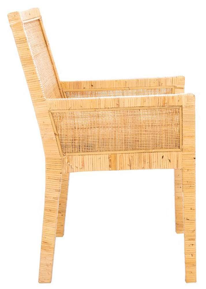 Safavieh - Sarai Accent Chair W/ Cushion - White - Natural - ACH6520A veiw 3