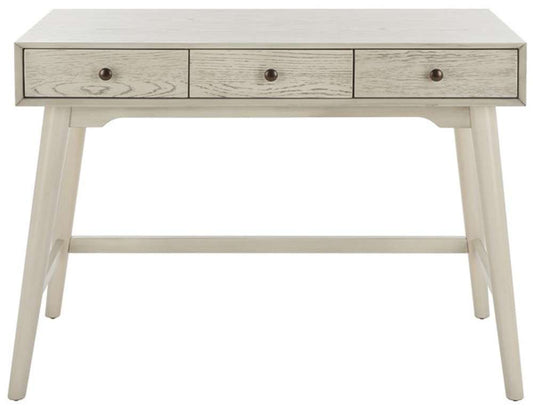 Safavieh - Scully 3 Drawer Desk - White Washed - Antique Gold - DSK6401A veiw 1
