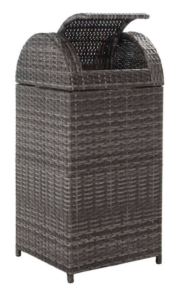 Safavieh - Serapis Trash Bin - Grey Brown  - PAT7511C veiw 4