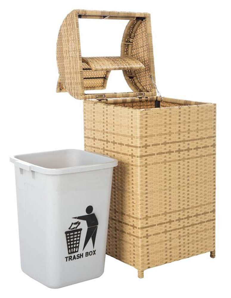 Safavieh - Serapis Trash Bin - Natural - PAT7511D veiw 3