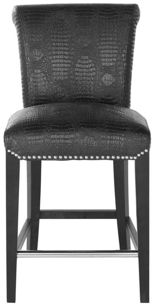 Safavieh - Seth Counter Stool - Black - Crocodile - MCR4509E veiw 1