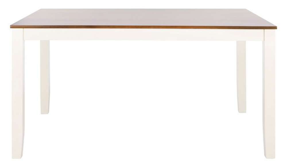 Safavieh - Silio Rectangle Dining Table - White - Natural - DTB9213A veiw 1