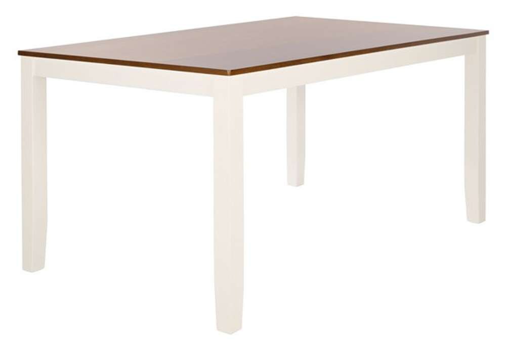 Safavieh - Silio Rectangle Dining Table - White - Natural - DTB9213A veiw 3