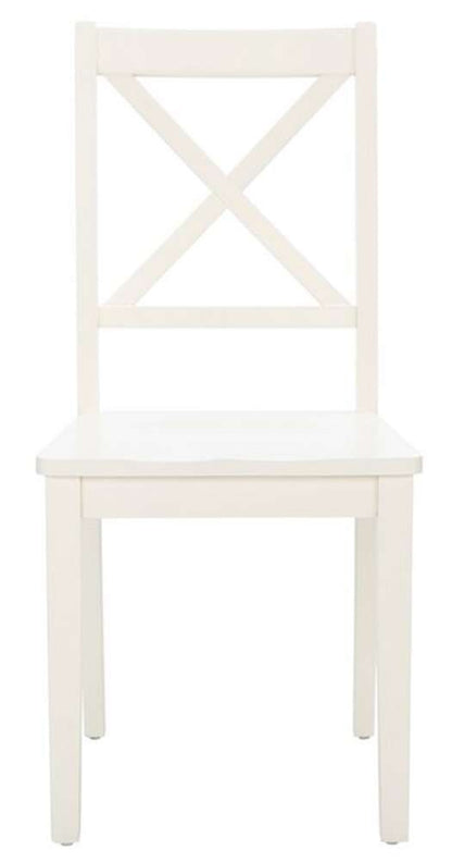 Safavieh - Silio X-Back Dining Chair - White  (Set of 2) - DCH9214B-SET2 veiw 1