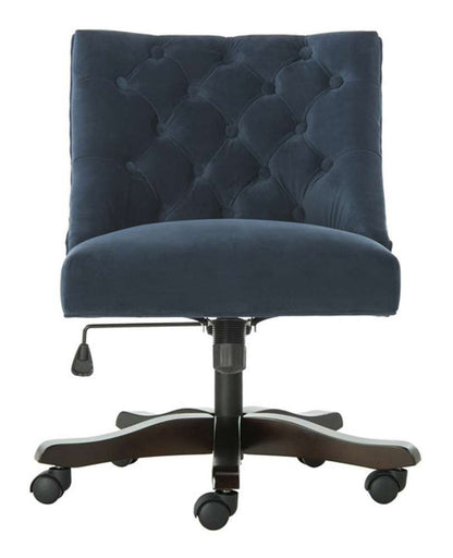 Safavieh - Soho Tufted Swivel Desk Chair - Navy - MCR1030C veiw 1