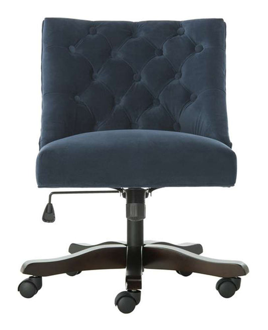Safavieh - Soho Tufted Swivel Desk Chair - Navy - MCR1030C veiw 1