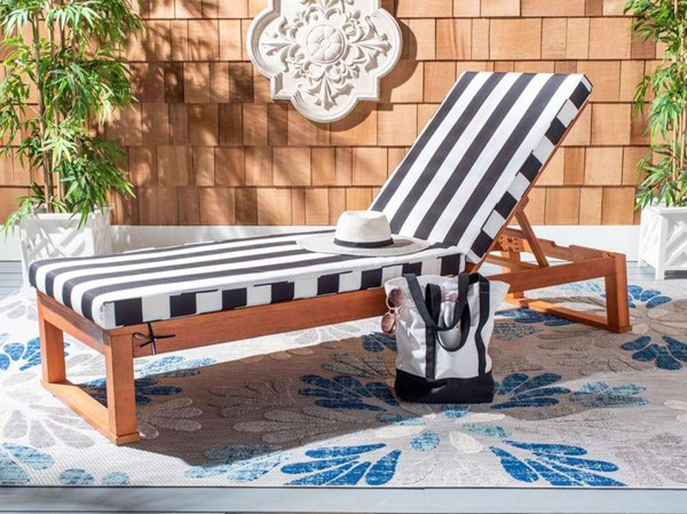 Safavieh - Solano Sunlounger - Natural - Black Stripe - PAT7024F veiw 3