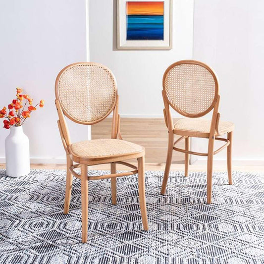 Safavieh - Sonia Cane Dining  Chair - Natural  (Set of 2) - DCH9504C-SET2 veiw 2