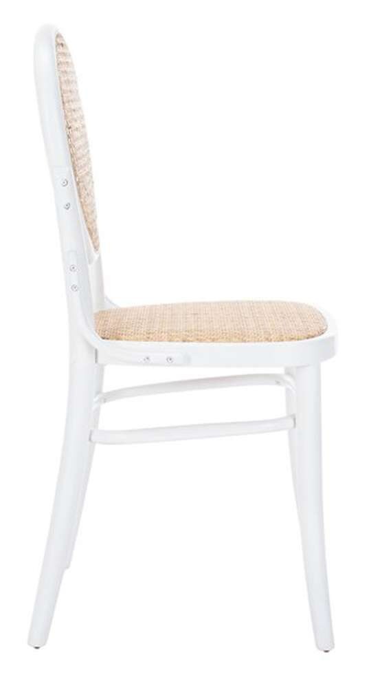 Safavieh - Sonia Cane Dining  Chair - White - Natural  (Set of 2) - DCH9504A-SET2 veiw 4