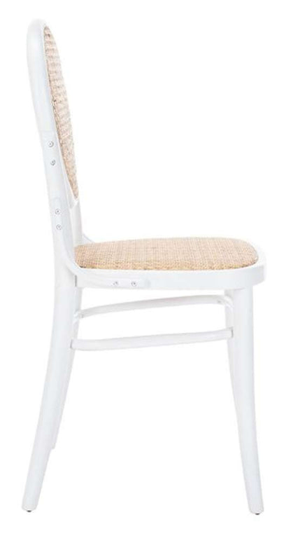Safavieh - Sonia Cane Dining  Chair - White - Natural  (Set of 2) - DCH9504A-SET2 veiw 4