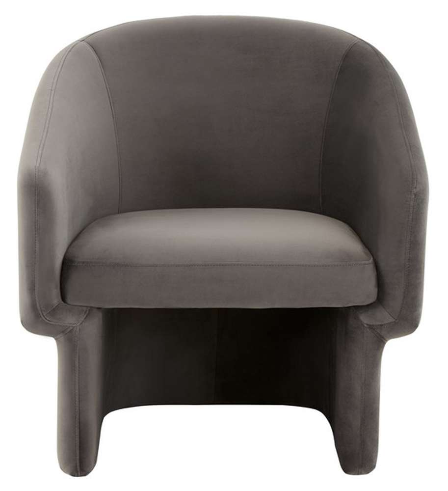 Safavieh - Susie Barrel Back Accent Chair - Dark Grey - SFV4781C veiw 1