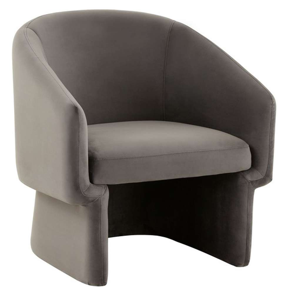 Safavieh - Susie Barrel Back Accent Chair - Dark Grey - SFV4781C veiw 3