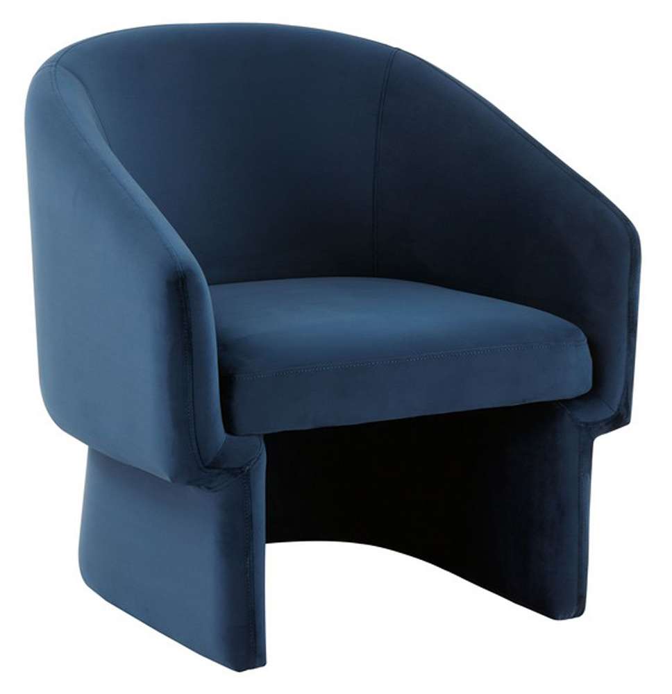 Safavieh - Susie Barrel Back Accent Chair - Navy - SFV4781A veiw 3