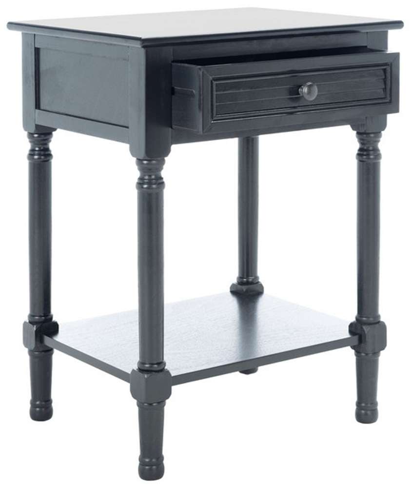 Safavieh - Tate 1Drw Accent Table - Black - ACC5714B veiw 4