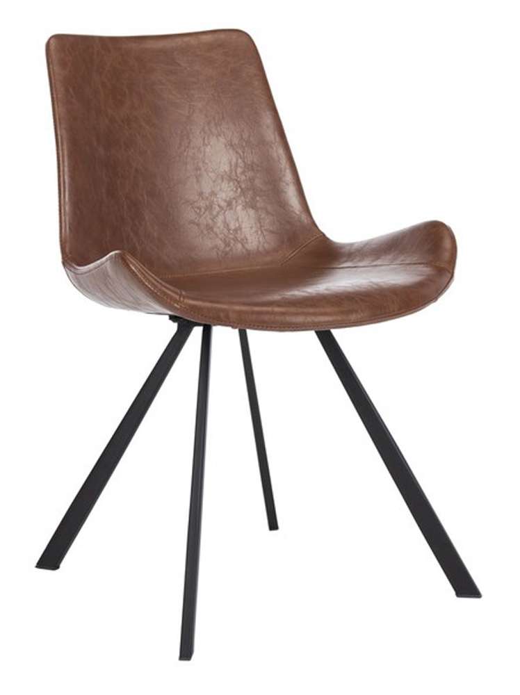 Safavieh - Terra Accent Chair - Light Brown - Black  (Set of 2) - ACH7004C-SET2 veiw 3
