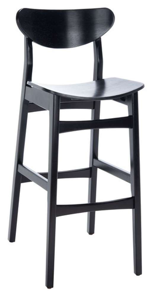 Safavieh - Thaxton Bar Stool - Black  (Set of 2) - BST1500B-SET2 veiw 3
