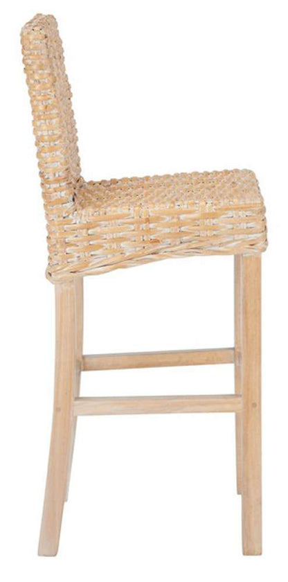 Safavieh - Tobie Rattan Bar Stool - White Washed - BST6500D veiw 4