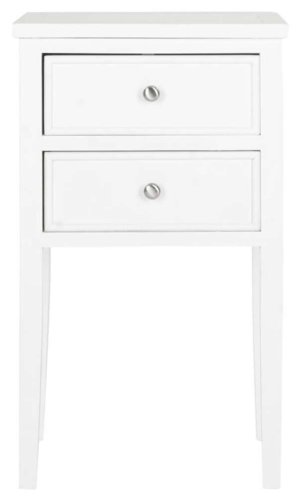 Safavieh - Toby Accent Table W Storage Drwrs - White - AMH6625E veiw 1