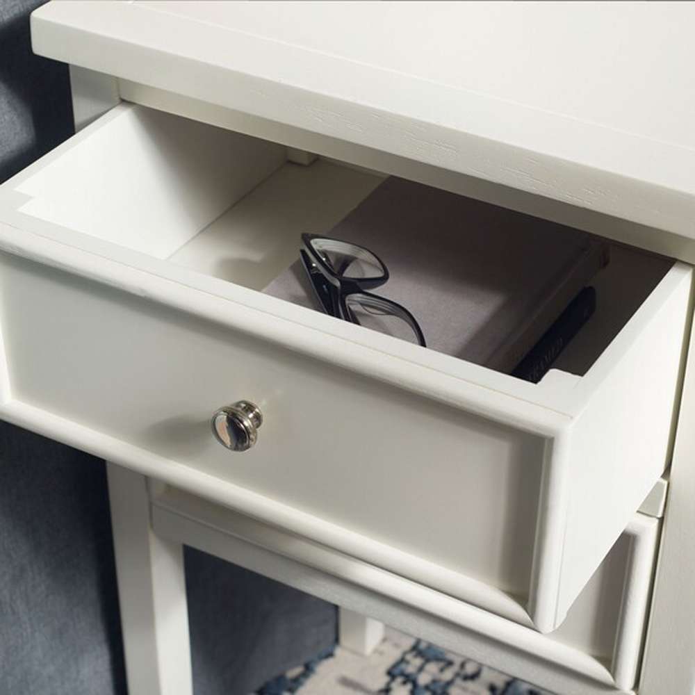 Safavieh - Toby Accent Table W Storage Drwrs - White - AMH6625E veiw 2