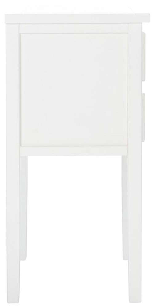 Safavieh - Toby Accent Table W Storage Drwrs - White - AMH6625E veiw 4