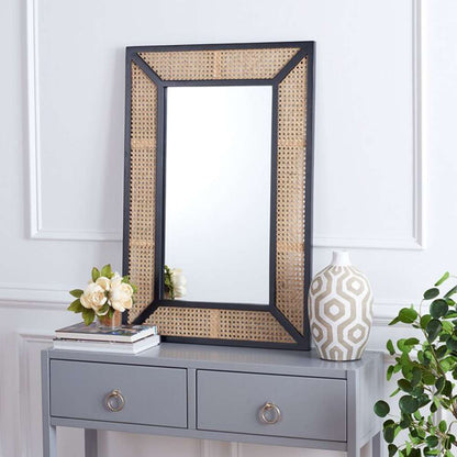 Safavieh - Tulia 24in Mirror - Black - Natural - MRR2016A veiw 2