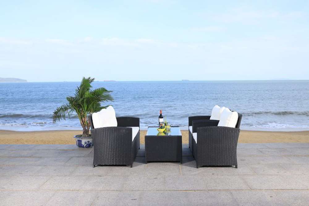 Safavieh - Vellor 4Pc Living Set - Black - Beige - PAT7516A veiw 1