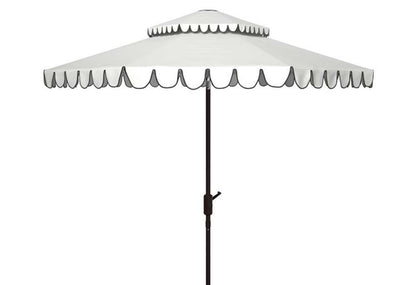 Safavieh - Venice 9Ft Double Top Umbrella - White - Black - PAT8210E veiw 1