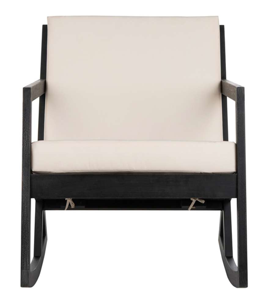 Safavieh - Vernon Rocking Chair - Black - Beige - PAT7013F veiw 1
