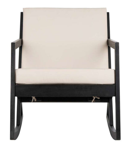 Safavieh - Vernon Rocking Chair - Black - Beige - PAT7013F veiw 1