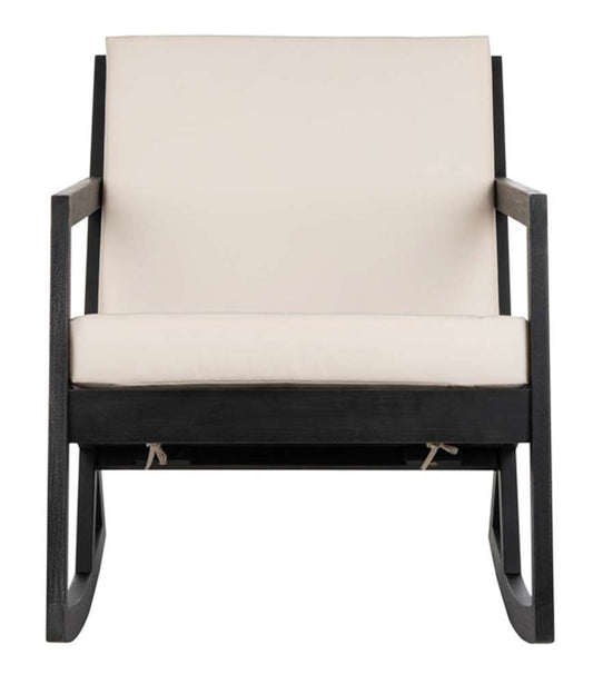 Safavieh - Vernon Rocking Chair - Black - Beige - PAT7013F veiw 1