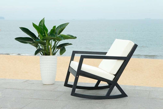 Safavieh - Vernon Rocking Chair - Black - Beige - PAT7013F veiw 2