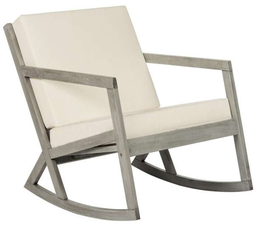 Safavieh - Vernon Rocking Chair - Grey - Beige - PAT7013E veiw 4