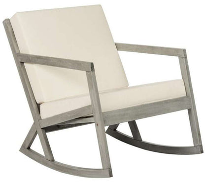 Safavieh - Vernon Rocking Chair - Grey - Beige - PAT7013E veiw 4