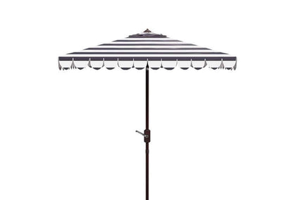 Safavieh - Vienna 7.5Square Umbrella - Black - White - PAT8411D veiw 1